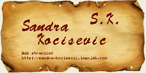 Sandra Kočišević vizit kartica